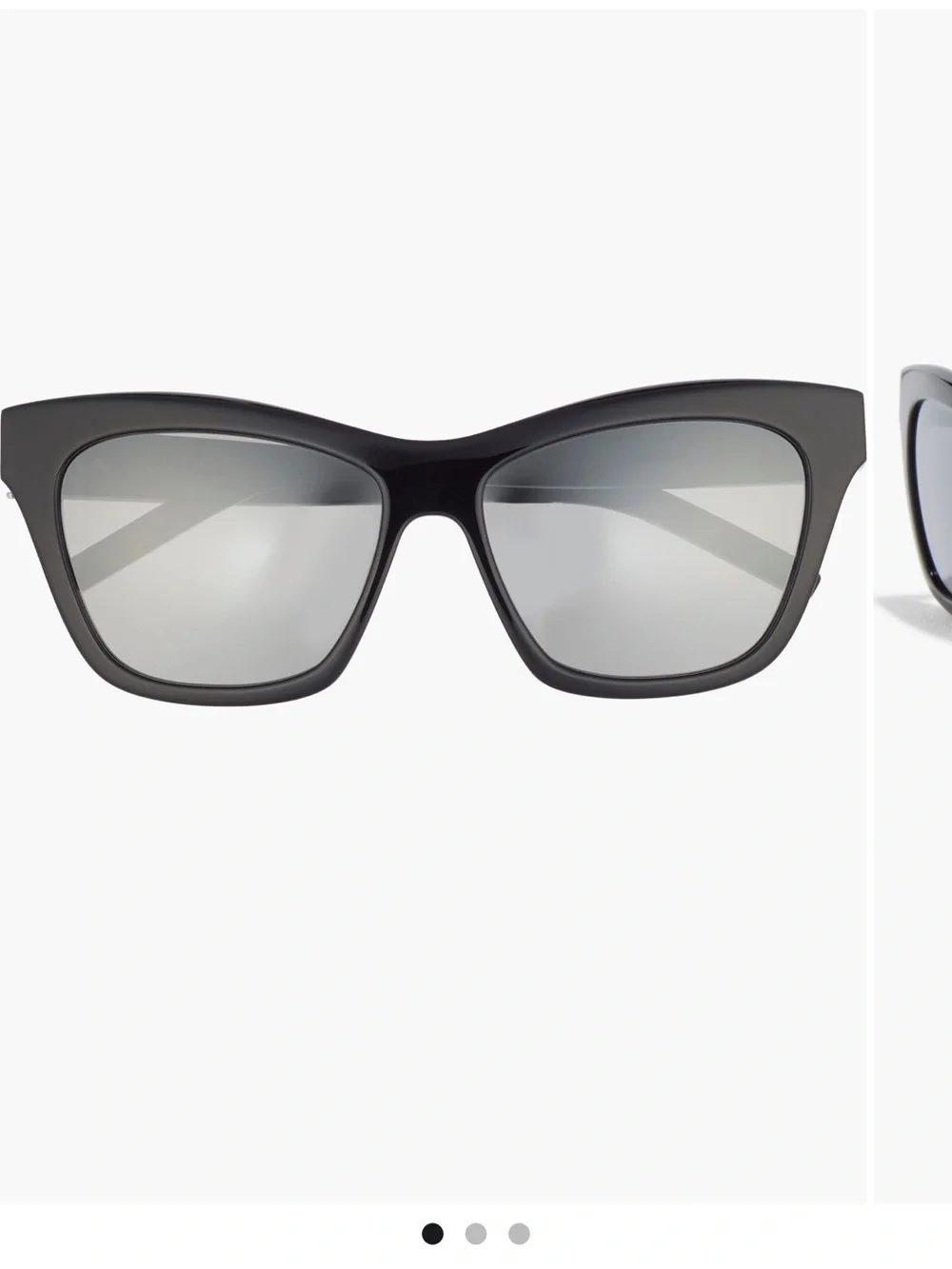 Saint Laurent Black Cat-Eye Sunglasses